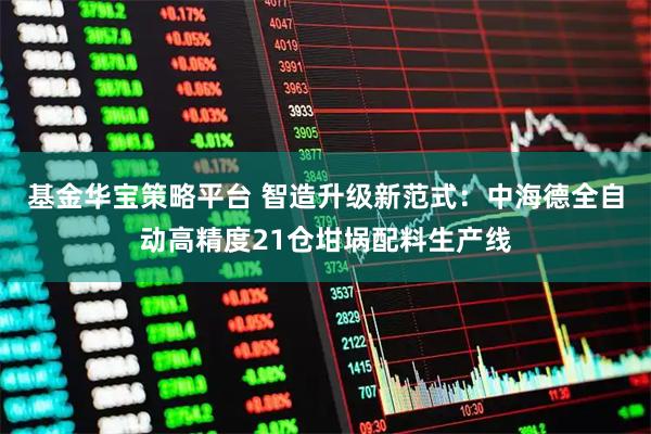 基金华宝策略平台 智造升级新范式：中海德全自动高精度21仓坩埚配料生产线