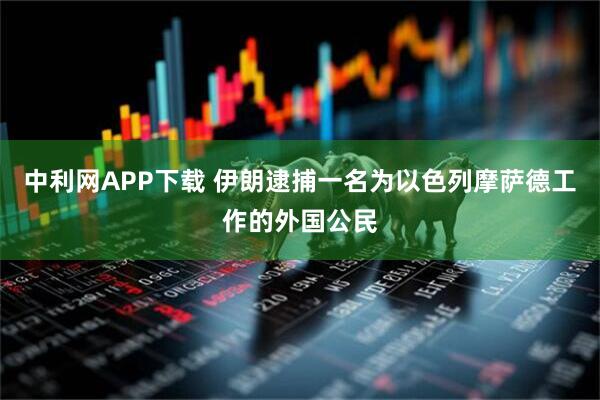 中利网APP下载 伊朗逮捕一名为以色列摩萨德工作的外国公民